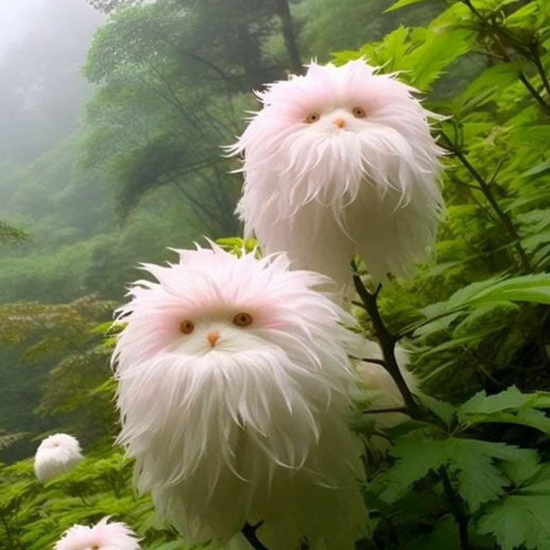 Cat's Eye Dazzle and Pink Long Hair Seeds